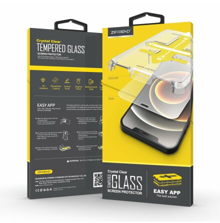 iPhone X/XS - ZiFriend Crystal Clear Skärmskydd Härdat Glas
