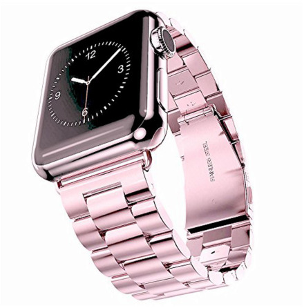 Apple Watch 42mm (3/2/1) - Elegant Länk i Rostfritt Stål (Flera Färger)