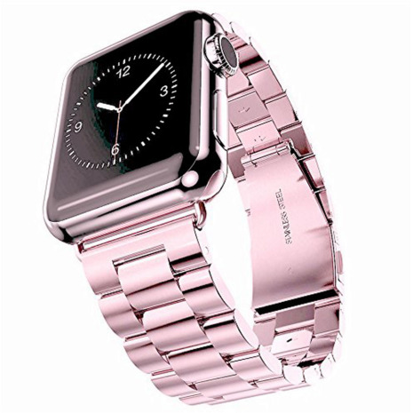 Apple Watch 42mm (3/2/1) - Elegant Länk i Rostfritt Stål (Flera Färger)