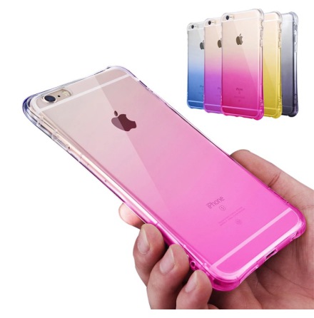 iPhone 6/6S - Stilrent OMBRE silikonskal med extra tjock kant