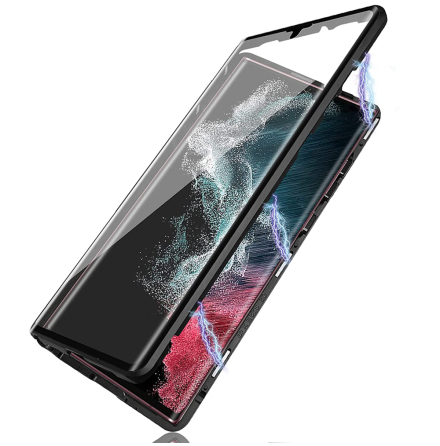 Samsung Galaxy S23 Plus - Kraftfullt Dubbelt Magnetiskt Skal