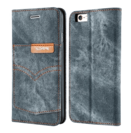 iPhone 7 - FLOVEME's Plnboksfodral (RETRO JEANS-serien)