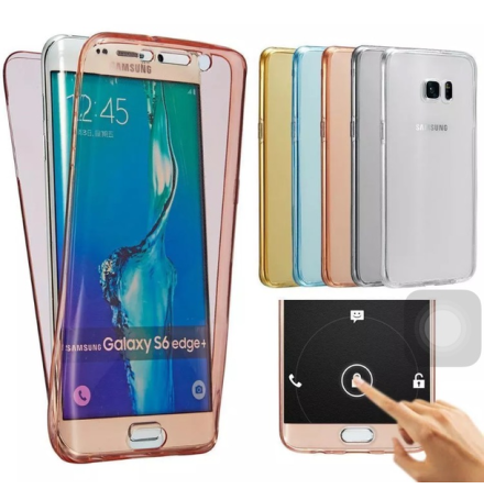 Samsung Note 3 Dubbelsidigt silikonfodral med TOUCHFUNKTION