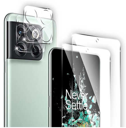 Oneplus 10T Skärmskydd Kameralinsskydd 0,3mm