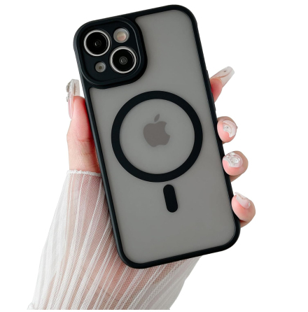 iPhone 15  - Starkt Magnetiskt Fodral Med Matt Knsla 