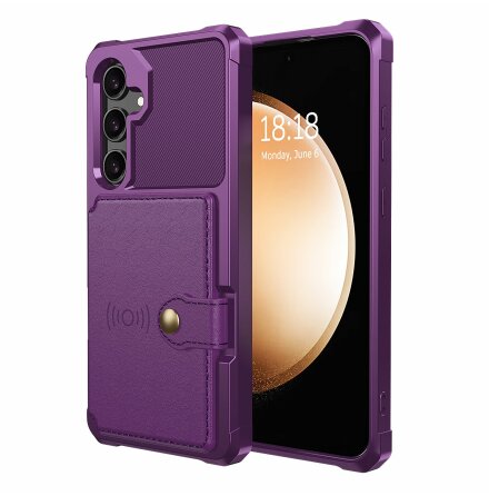  Samsung Galaxy A35 5G - Plånboksfodral i PU-läder med magnetiskt hållare 