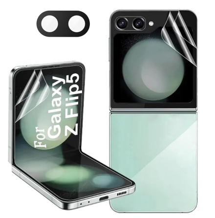 Samsung Galaxy Z Flip 5 4-i-1 Skrmskydd & Kameraskydd