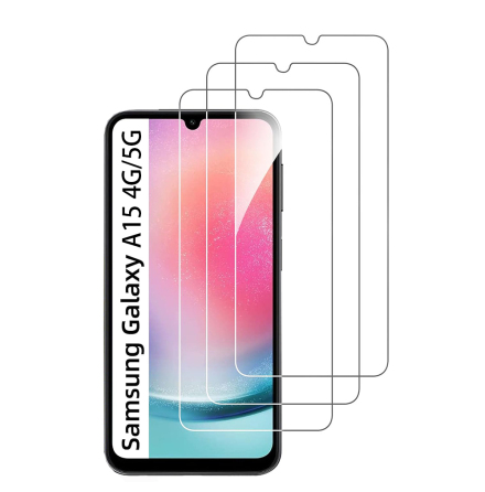 Samsung galaxy A15 4G/5G Skrmskydd Hrdat glas Skyddsfilm Displayskydd