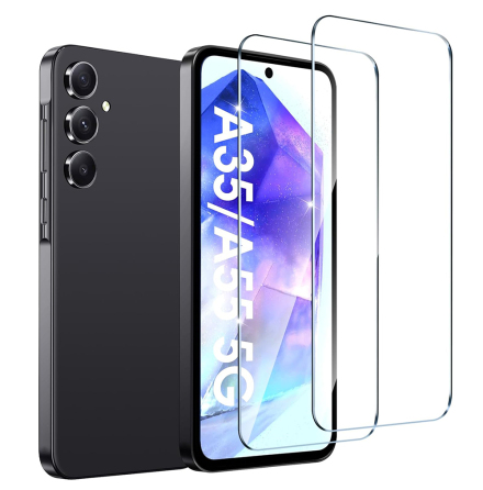 Samsung Galaxy A35 5G Skrmskydd Hrdat glas Skyddsfilm Displayskyd
