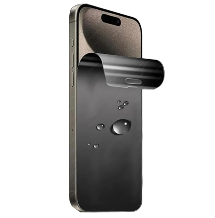 2-PACK iPhone 15  Integritetsskyddande Hydrogel Mjuk Filmskrmskydd 