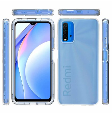 Redmi 9T - Genomtnkt Skyddande Silikonskal