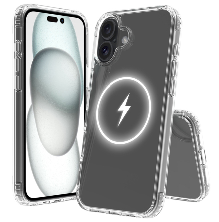 Magnetisk Tr�dl�s Laddning - St�tt�ligt Skal f�r iPhone 16!