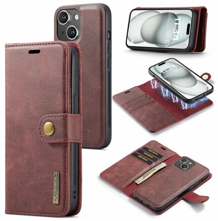iPhone 13 Mini Case - Stilrent Plnboksfodral med Retro Lderlook