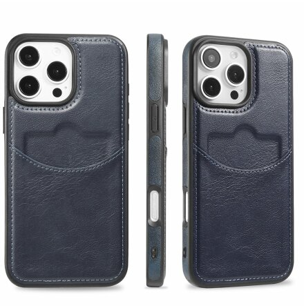 iPhone 16 Pro - Premium L�derfodral med Kortfack