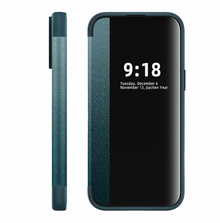 iPhone 15 Pro Max - Smart flipfodral med spegelfnster och SIM-fack