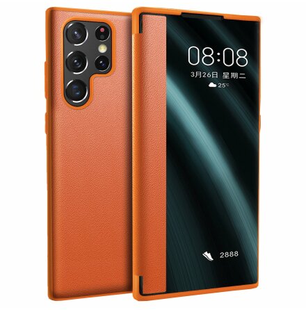 Samsung Galaxy S23 Ultra - Elegant Skyddsfodral med Vyfnster