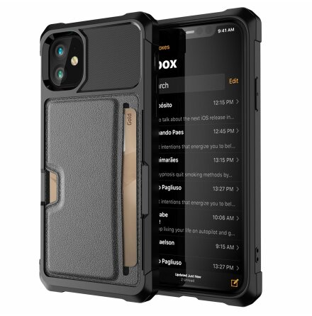 iPhone 12 mini - Tunt Fodral med Kortfack & Sttskydd