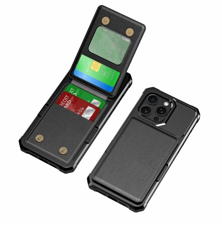 iPhone 14 Pro Plnboksfodral - Slimmat Fodral med Kortfrvaring