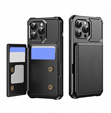 iPhone 14 Pro Fodral - 4 Kortfrvaring och Sttdmpande Skydd