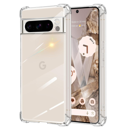 Google Pixel 9 Pro - Reptligt Transparent Silikon Skal