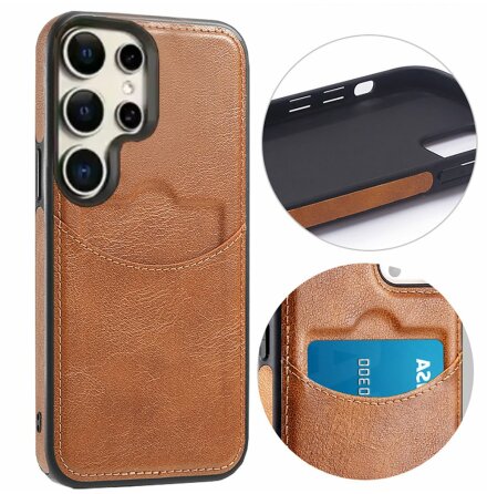 Samsung Galaxy S24 Ultra - Elegant Skal med Kortfack & Skydd