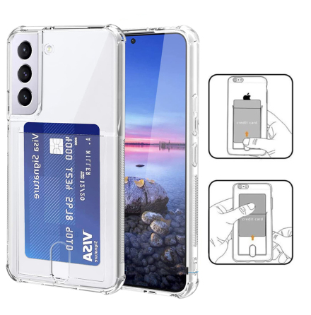 Samsung Galaxy S25 plus - Sttdmpande Skal med Korthllare