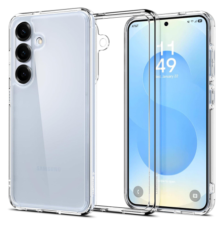 Samsung Galaxy S25 - Sttskert Silikonskal i Transparent Design