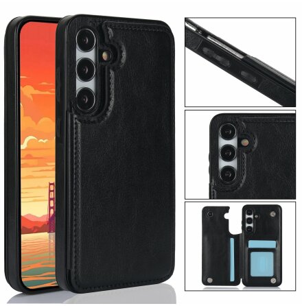 Samsung Galaxy S25 Plus - Stilrent Skal med Plnbok/Kortfack 