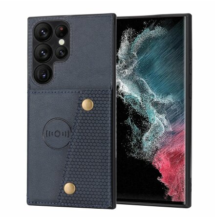 Samsung Galaxy S25 Ultra -  Lyxigt PC-läder retro flip-fodral i plånboksstil 