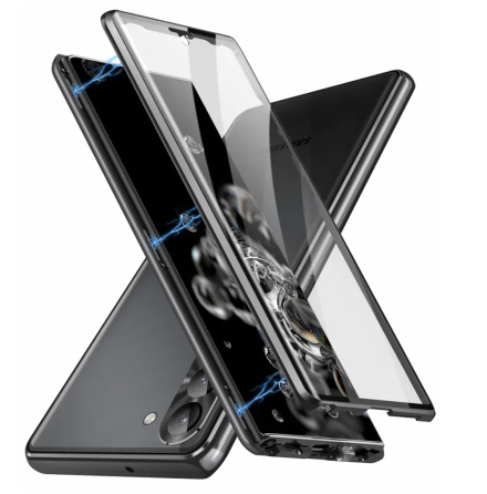 Samsung Galaxy S25 - Kraftfullt Dubbelt Magnetiskt Skal