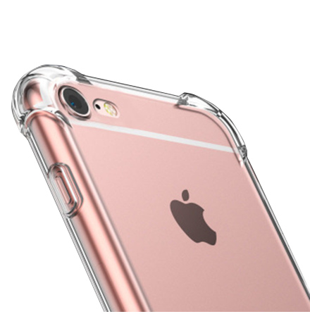 iPhone 16 E  Silikonskal med airbag och kepsfunktion