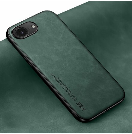 iPhone 16 E - Klassisk Lderlook Skal med Magnetisk Finess