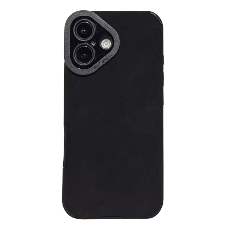 iPhone 16  Elegant Silikonskal med Skyddande Kant runt Kameran
