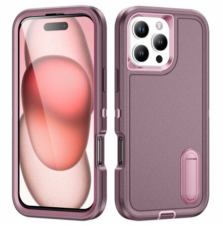 iPhone 16 Pro  Exklusivt skal med kickstand och militrklassat skydd