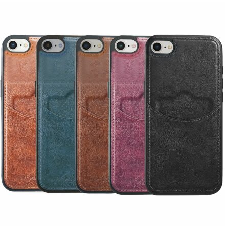 iPhone 7/8/SE2- Elegant Skal med Kortfack frn Leman