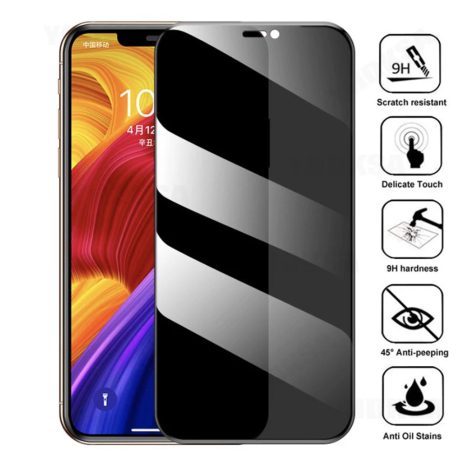 iPhone 12 / 12 Pro Skärmskydd 9H Privacy Härdat Glas