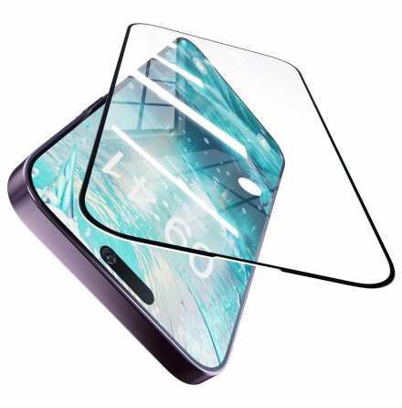 iPhone 17 Pro Skrmskydd 2.5D HD 0,3mm (Svart Ram)