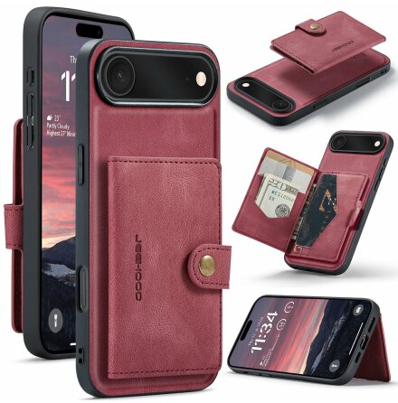 iPhone 17 Air Skal med Avtagbart Kortfack  Flera Frger