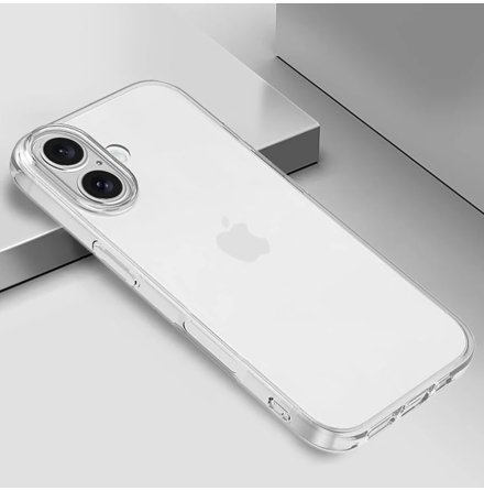 iPhone 17 - Transparent Sttdmpande Silikonskal (Tunt)
