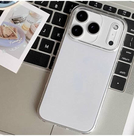 iPhone 17 Pro - Transparent Sttdmpande Silikonskal (Tunt)