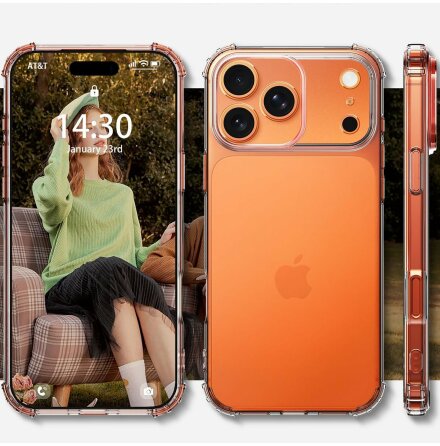 iPhone 17 Pro Max Silikon-Gel Skal  Maxskydd med Airbaghrn