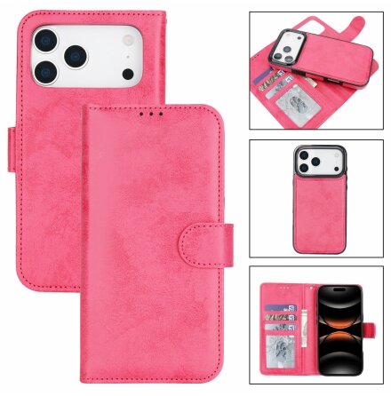 iPhone 17 Pro Max -  Plnboksfodral i PU-lder med 3-kortfack 