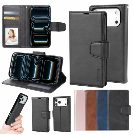 iPhone 17 Pro Max Hanman Miro 2-in-1 Plnboksfodral  Premium PU-Lder