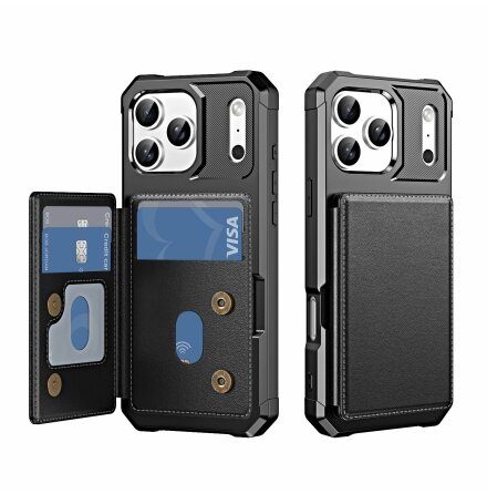 iPhone 17 Pro Kortfrvaring + Magnetisk Baksida