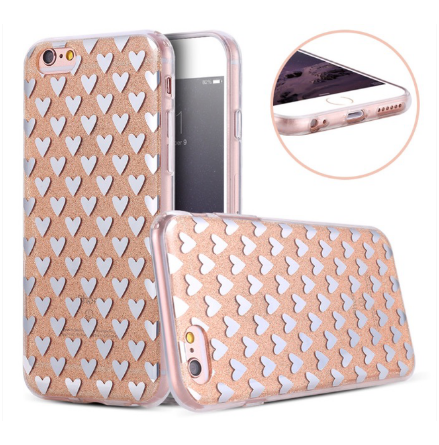 iPhone 6/6S  Elegant Crystalheart-skal frn FLOVEME