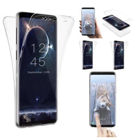 Samsung Galaxy S9+ Dubbelsidigt silikonfodral med TOUCHFUNKTION