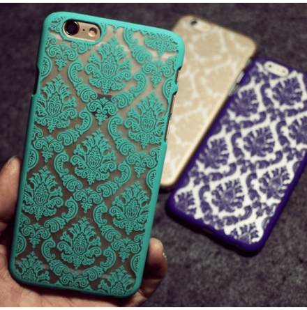 iPhone 6/6S skal "Vintage flower" (Champagne)