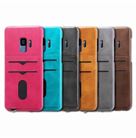 NYHET! Skal med Korthllare - Samsung Galaxy S9 (Vintage-Mark)