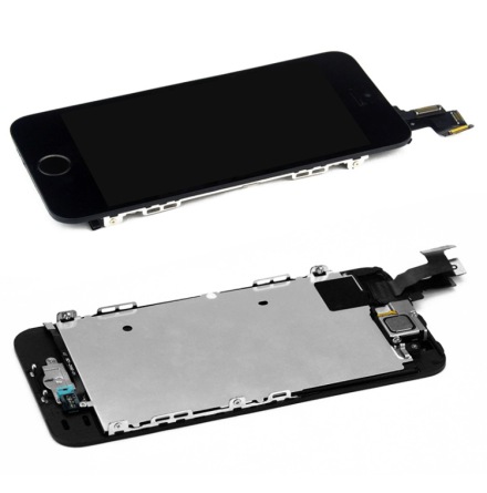 iPhone 5S - Skrm LCD Display Komplett med smdelar (SVART)