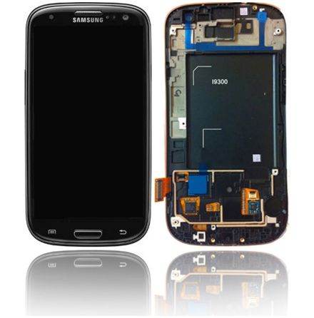 Samsung Galaxy S3 (i9300) - LCD Display Skrm SVART (Inkl Ram)
